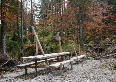 Künstlerweg Hölzerner Wasserlauf