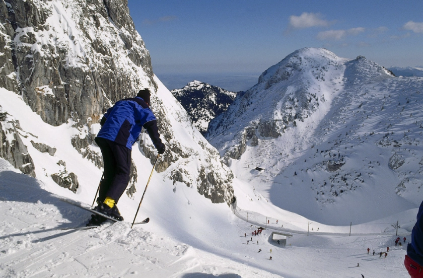 Winter Skifahren Wendelstein