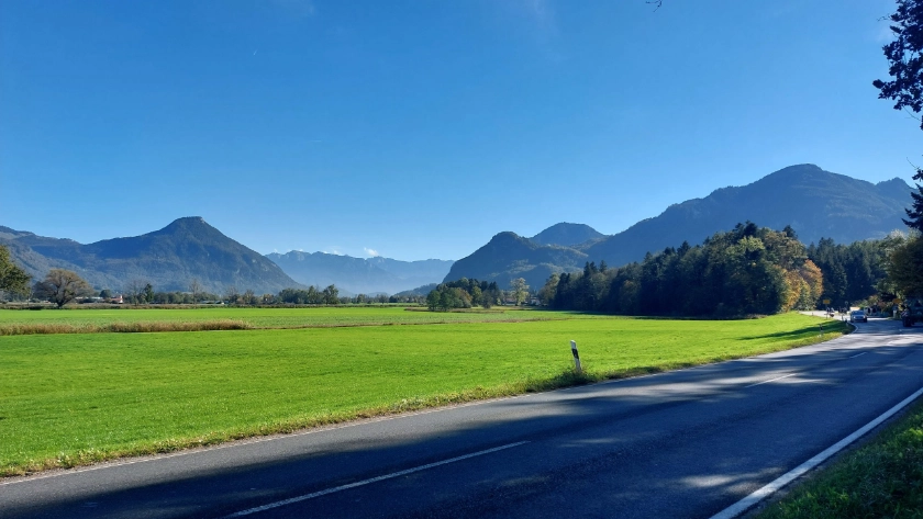 Straße Brannenburg Landschaft