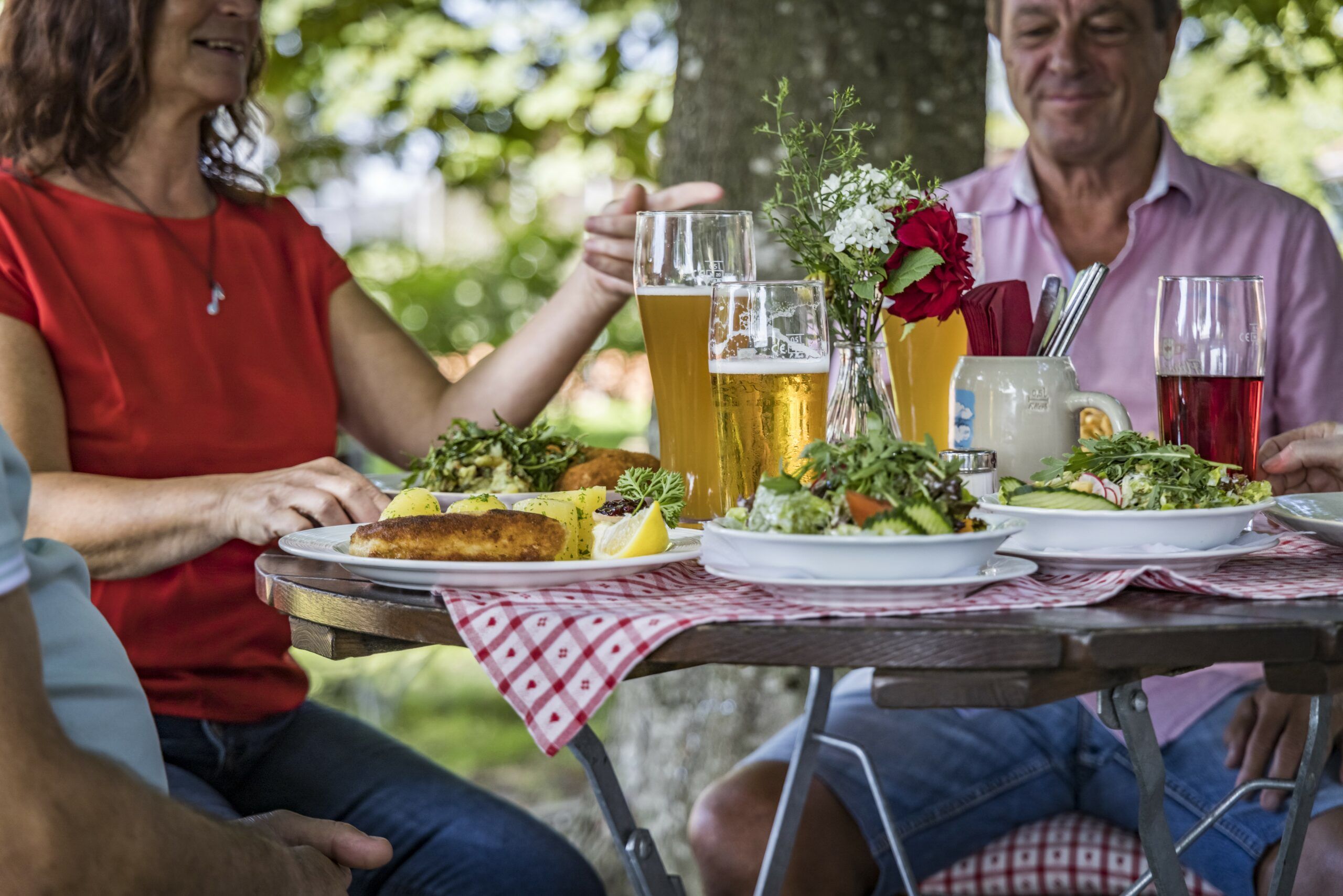 Biergarten, Essen